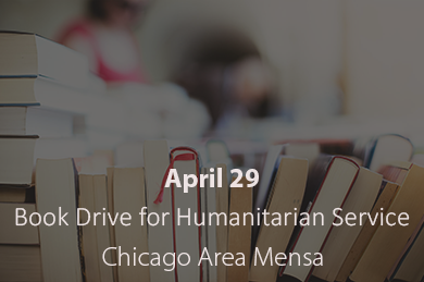 Book Drive for Humanitarian Service Project - Chicago Area Mensa